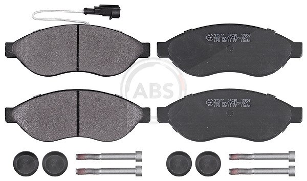 A.b.s. Bremsbeläge vorne (Satz) [Hersteller-Nr. 37577] für Citroën, Fiat, Peugeot, Volvo