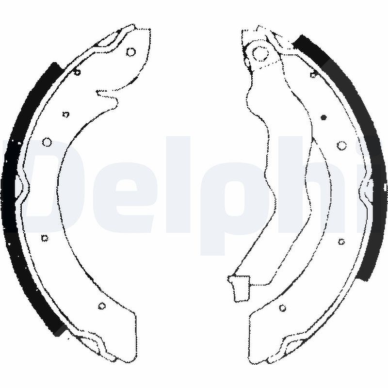 Delphi Bremsbackensatz [Hersteller-Nr. LS1714] für Renault, Peugeot