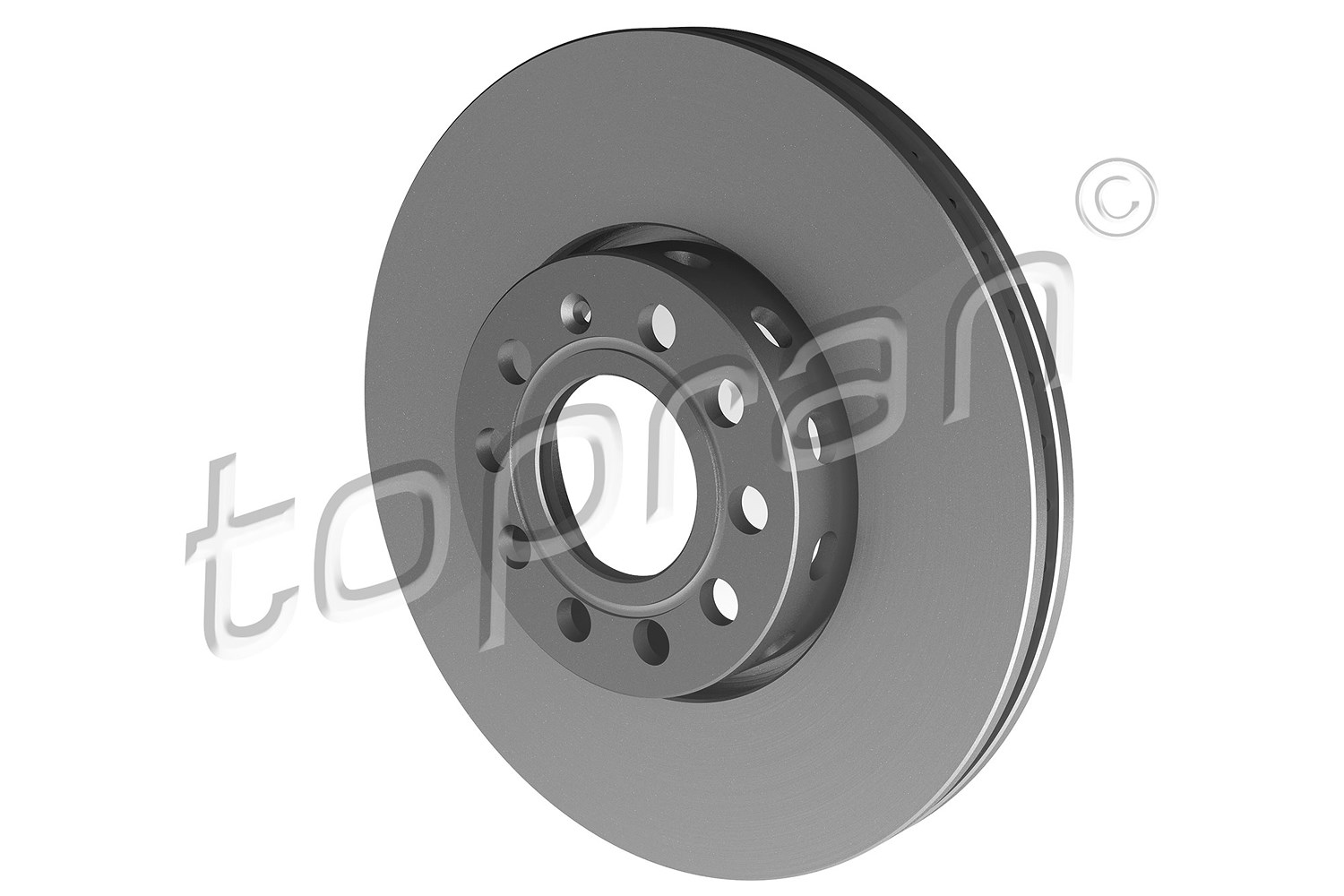 Topran Bremsscheibe Vorderachse Belüftet [Hersteller-Nr. 103756] für Audi, VW, Skoda, Seat