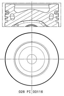 Mahle Kolben [Hersteller-Nr. 028PI00116000] für Seat, VW, Audi, Skoda