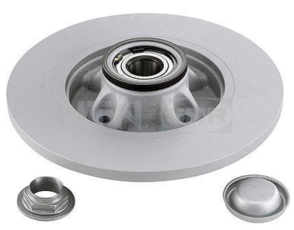 Snr 1x Bremsscheibe Hinten Voll mit Radlager [Hersteller-Nr. KF159.62U] für Citroën, Ds, Peugeot