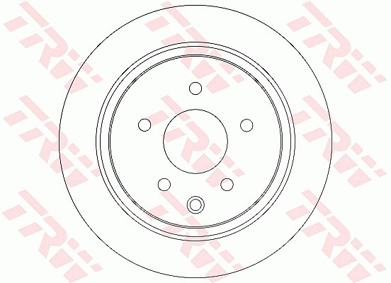 Trw Bremsscheibe Hinterachse Voll [Hersteller-Nr. DF7369] für Nissan