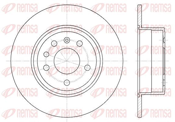 Kawe 1x Bremsscheibe [Hersteller-Nr. 648700] für Vauxhall, Opel, Saab