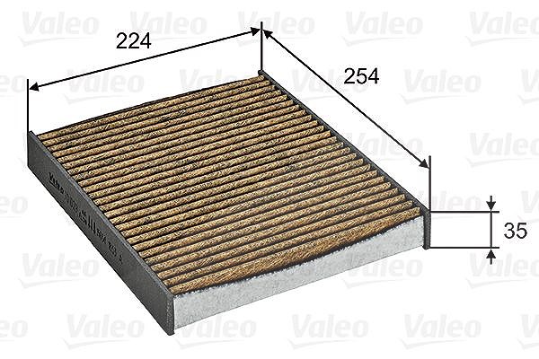 Valeo Filter, Innenraumluft [Hersteller-Nr. 701029] für Seat, VW, Skoda, Audi