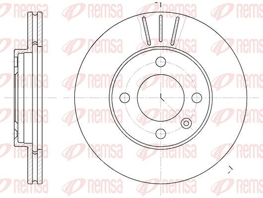 Kawe 1x Bremsscheibe [Hersteller-Nr. 608410] für Audi, Seat, VW