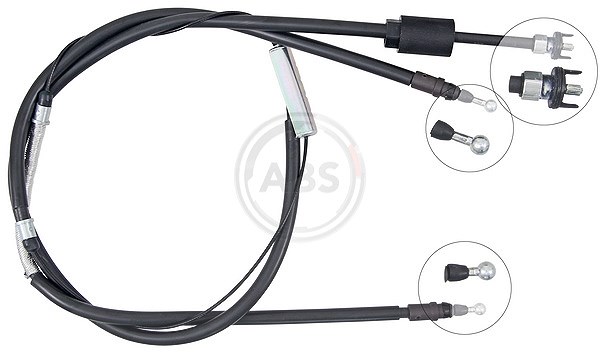 A.b.s. Seilzug, Feststellbremse [Hersteller-Nr. K19966] für Opel, Vauxhall