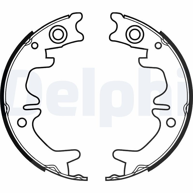Delphi Bremsbacken Hinten Lexus Toyota - Bild 5