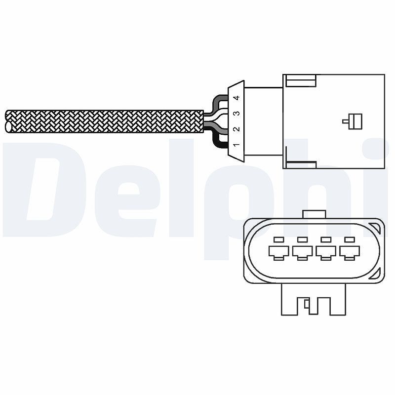 Delphi Lambdasonde [Hersteller-Nr. ES20303-12B1] für Land Rover, Mg, Alfa Romeo, Fiat, Rover, Lancia, Abarth