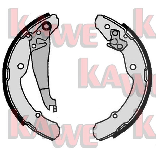 Kawe Bremsbackensatz [Hersteller-Nr. 07300] für Seat, Skoda, VW