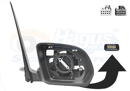 Van Wezel Außenspiegel [Hersteller-Nr. 3082828] für Mercedes-Benz