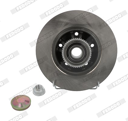 Ferodo 1x Bremsscheibe Hinterachse Voll + Radlager mit ABS [Hersteller-Nr. DDF1623-1] für Nissan, Vauxhall, Opel, Renault