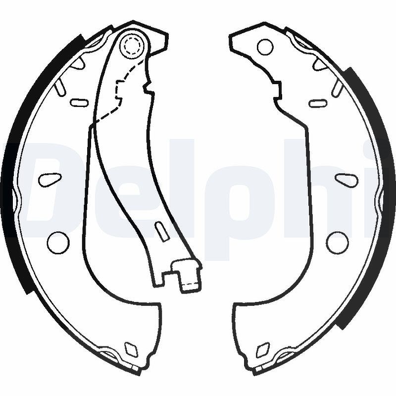 Delphi Bremsbackensatz [Hersteller-Nr. LS1379] für Fiat, Alfa Romeo