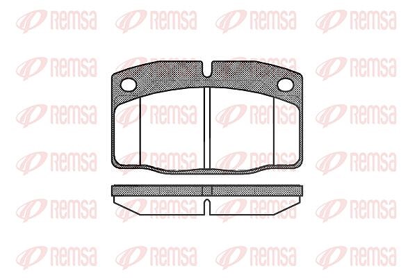 Kawe Bremsbelagsatz, Scheibenbremse [Hersteller-Nr. 010120] für Vauxhall, Opel