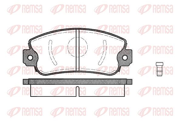 Kawe Bremsbelagsatz, Scheibenbremse [Hersteller-Nr. 037202] für Fiat, Autobianchi, Lancia, Fso, Seat