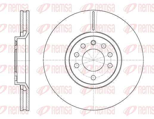 Kawe 1x Bremsscheibe [Hersteller-Nr. 694410] für Vauxhall, Saab, Opel, Cadillac
