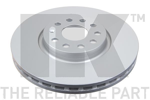 Nk 1x Bremsscheibe beschichtet Vorderachse Belüftet [Hersteller-Nr. 3147146] für Seat, VW, Skoda
