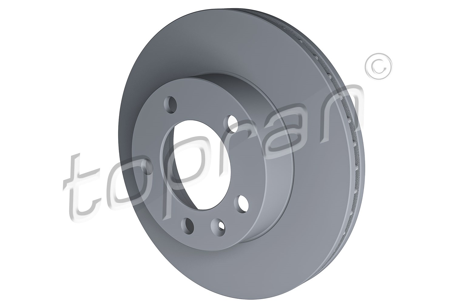 Topran Bremsscheibe Vorderachse Belüftet [Hersteller-Nr. 208235] für Opel, Vauxhall, Renault