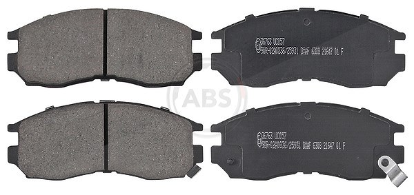 A.b.s. Bremsbelagsatz, Scheibenbremse [Hersteller-Nr. 36763] für Hyundai, Chrysler, Proton, Mitsubishi
