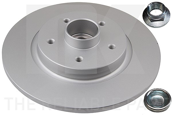Nk 1x Bremsscheibe mit Radlager Voll Hinterachse [Hersteller-Nr. 313975] für Renault, Mercedes-Benz