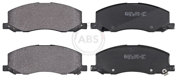 A.b.s. Bremsbeläge vorne (Satz) [Hersteller-Nr. 37761] für Opel, Saab, Vauxhall