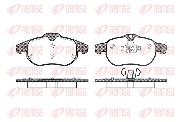 Kawe Bremsbelagsatz, Scheibenbremse [Hersteller-Nr. 088800] für Chevrolet, Cadillac, Fiat, Vauxhall, Opel, Saab