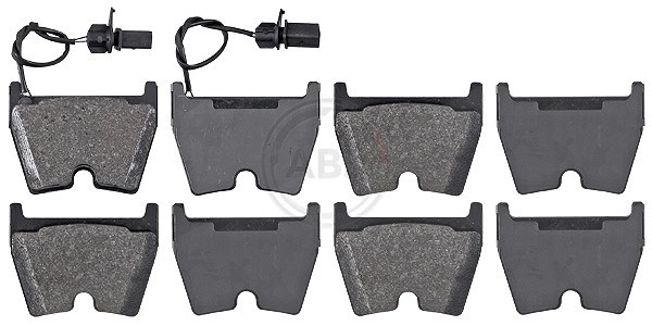 A.b.s. Bremsbeläge mit VWK vorne (Satz) [Hersteller-Nr. 37367] für Audi, Lamborghini, VW