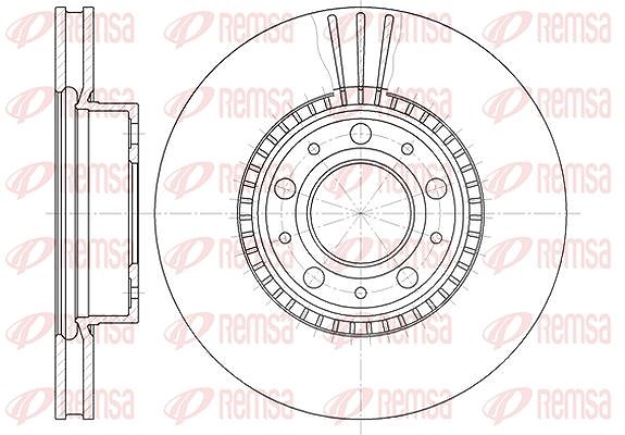 Kawe 1x Bremsscheibe [Hersteller-Nr. 630410] für Volvo