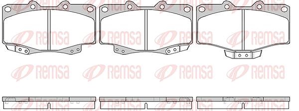 Kawe Bremsbelagsatz, Scheibenbremse [Hersteller-Nr. 031504] für VW, Toyota