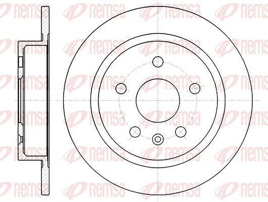Kawe 1x Bremsscheibe [Hersteller-Nr. 6127900] für Vauxhall, Saab, Opel, Seat