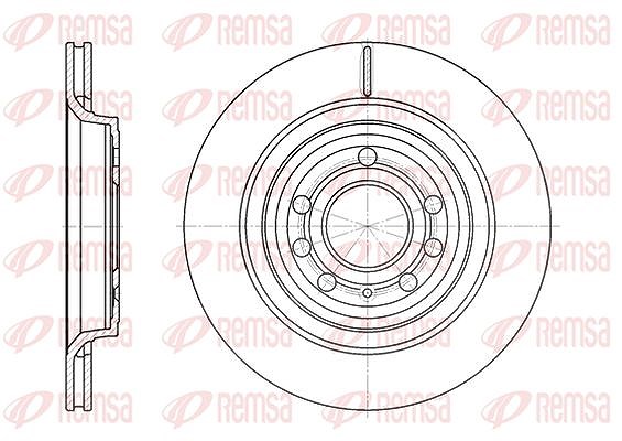 Kawe 1x Bremsscheibe [Hersteller-Nr. 668610] für Vauxhall, Audi, Cadillac, Saab, VW, Seat, Fiat, Opel, Skoda
