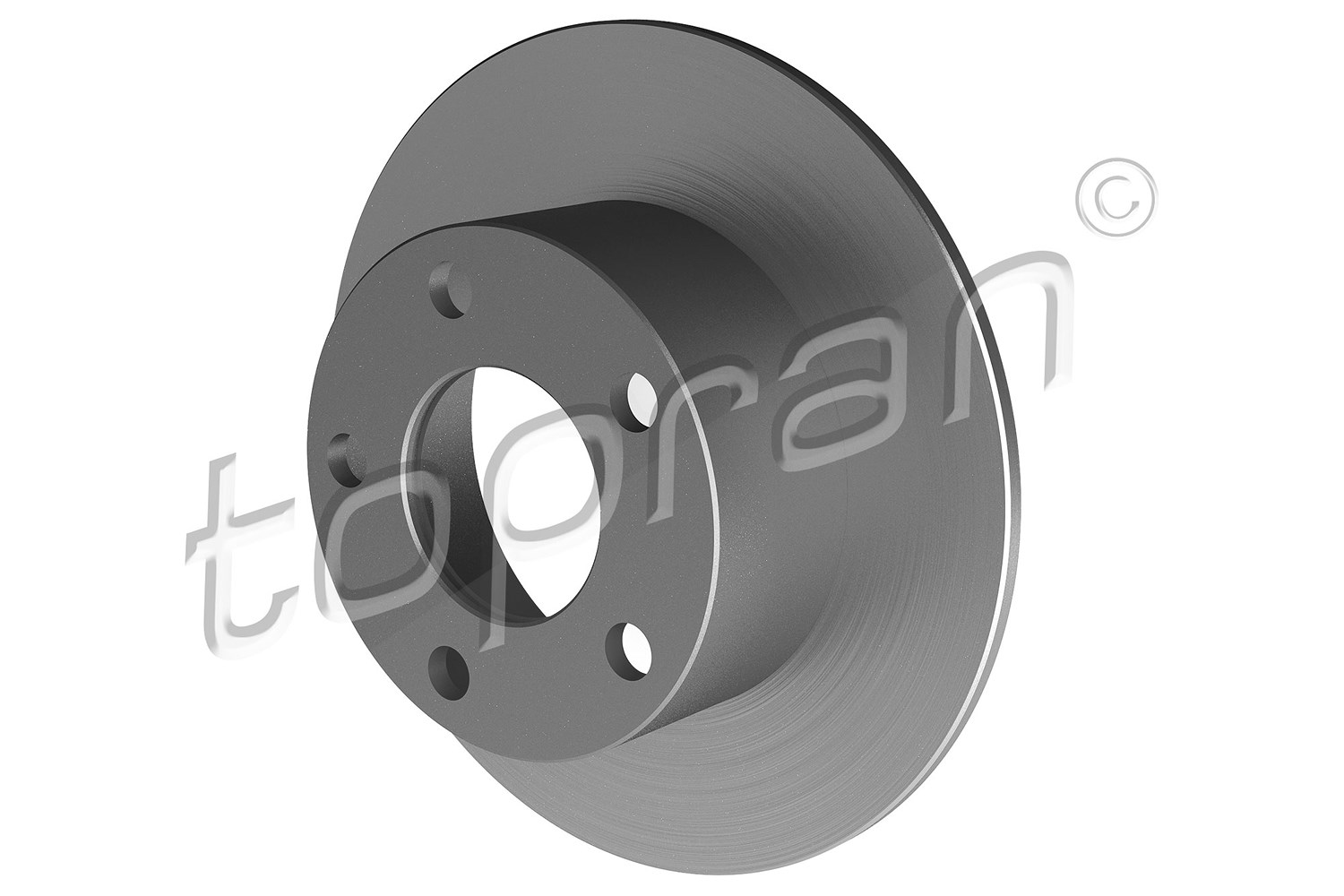 Topran 1x Bremsscheibe Hinterachse voll [Hersteller-Nr. 103757] für Audi, Skoda, VW