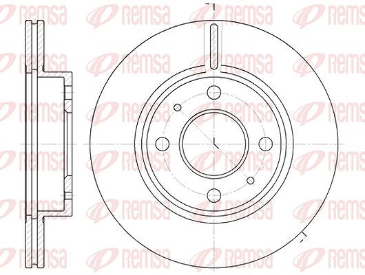 Kawe 1x Bremsscheibe [Hersteller-Nr. 610510] für Nissan
