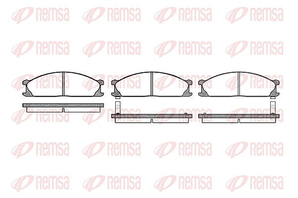Kawe Bremsbelagsatz, Scheibenbremse [Hersteller-Nr. 023602] für Subaru, Nissan