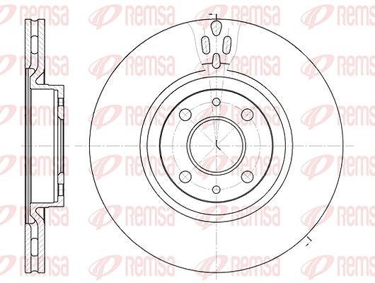 Kawe 1x Bremsscheibe [Hersteller-Nr. 631611] für Abarth, Alfa Romeo, Lancia, Fiat