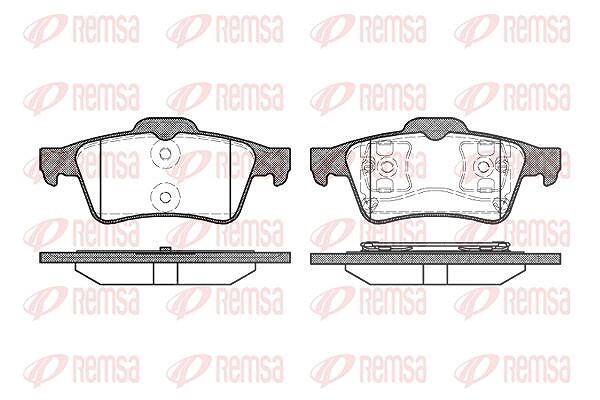 Kawe Bremsbelagsatz, Scheibenbremse [Hersteller-Nr. 084200] für Saab, Ford, Mazda, Nissan, Citroën, Renault, Vauxhall, Volvo, Jaguar, Opel
