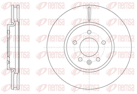 Kawe 1x Bremsscheibe [Hersteller-Nr. 6154110] für Opel, Vauxhall