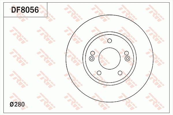Trw Bremsscheibe [Hersteller-Nr. DF8056] für Hyundai, Kia