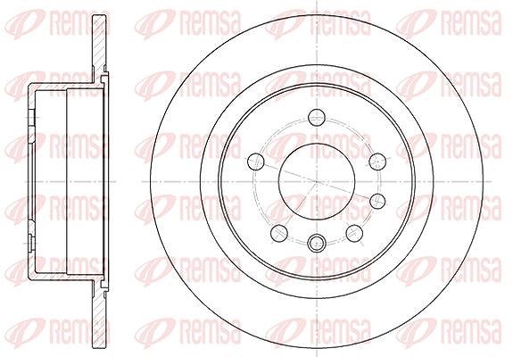 Kawe 1x Bremsscheibe [Hersteller-Nr. 648800] für Opel, Vauxhall, Mitsubishi