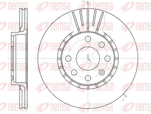Kawe 1x Bremsscheibe [Hersteller-Nr. 617410] für Chevrolet, Vauxhall, Opel