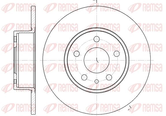 Kawe 1x Bremsscheibe [Hersteller-Nr. 614900] für Lancia, Fiat, Peugeot, Alfa Romeo
