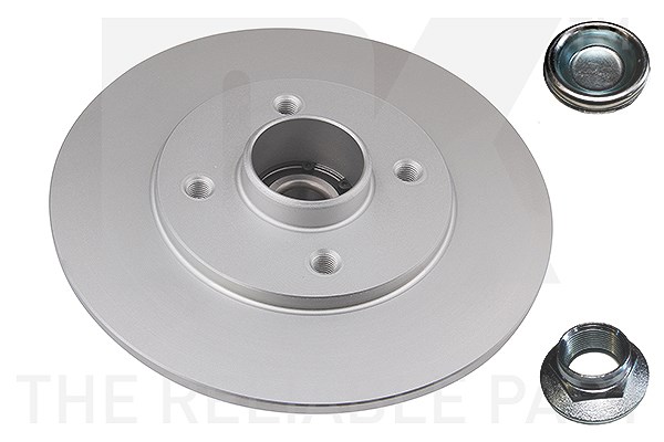 Nk 1x Bremsscheibe Hinterachse Voll [Hersteller-Nr. 313945] für Renault
