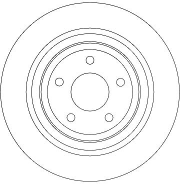 Trw Bremsscheibe Hinterachse Voll [Hersteller-Nr. DF6872] für Ford