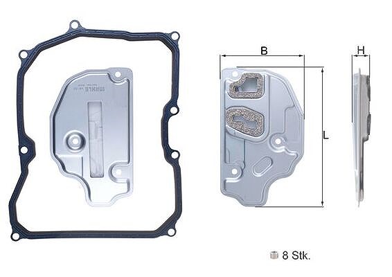 Knecht Hydraulikfilter, Automatikgetriebe [Hersteller-Nr. HX150KIT] für VW, Skoda, Audi, Seat