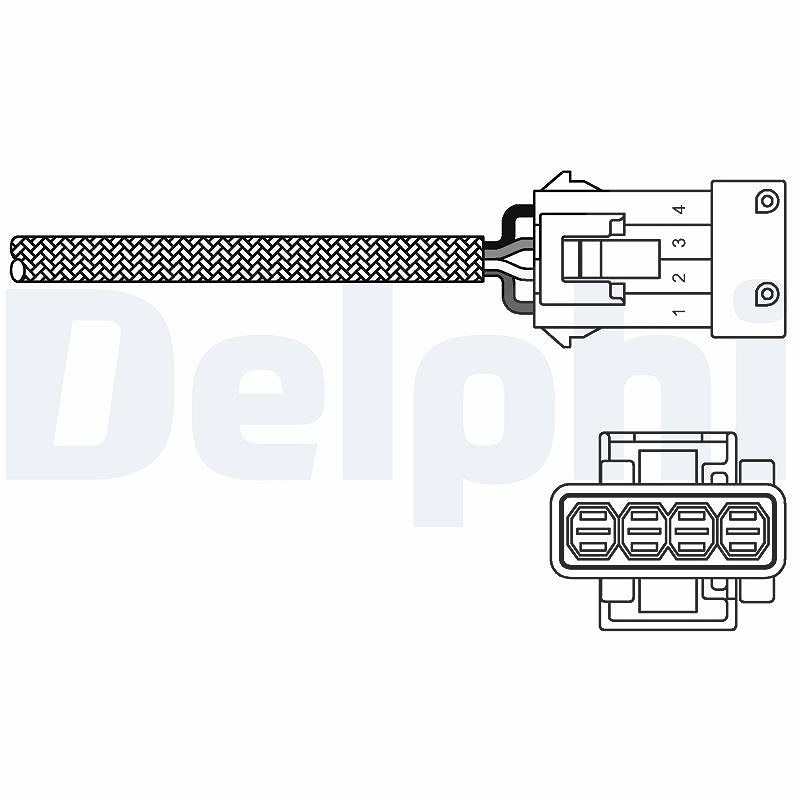 Delphi Lambdasonde [Hersteller-Nr. ES20255-12B1] für Citroën, Saab, Volvo, Peugeot, Mitsubishi, Porsche