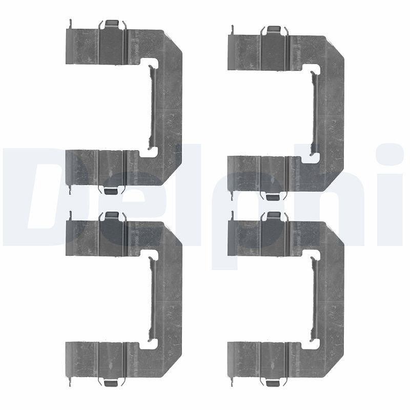 Delphi Zubehörsatz, Scheibenbremsbelag [Hersteller-Nr. LX0501] für Chevrolet, Opel, Vauxhall