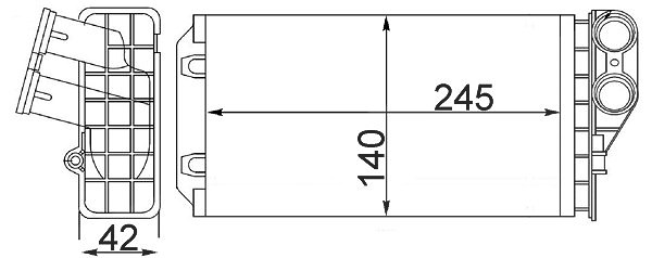 Mahle Wärmetauscher, Innenraumheizung [Hersteller-Nr. AH82000S] für Citroën, Peugeot