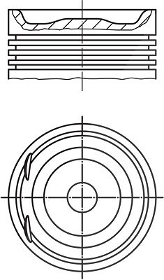 Mahle Kolben [Hersteller-Nr. 0122000] für Opel, Vauxhall, Lotus, Cadillac