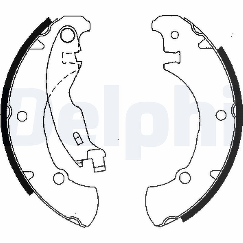 Delphi Bremsbackensatz [Hersteller-Nr. LS1840] für Fiat