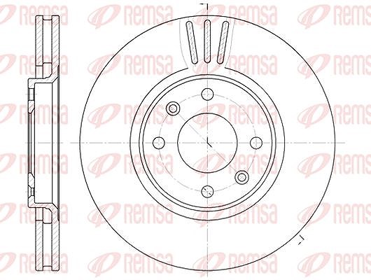 Kawe 1x Bremsscheibe [Hersteller-Nr. 660410] für Opel, Peugeot, Citroën, Ds