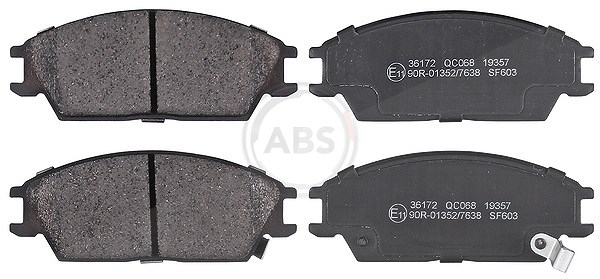A.b.s. Bremsbeläge vorne (Satz) [Hersteller-Nr. 36172] für Hyundai, Honda, Vauxhall, Opel